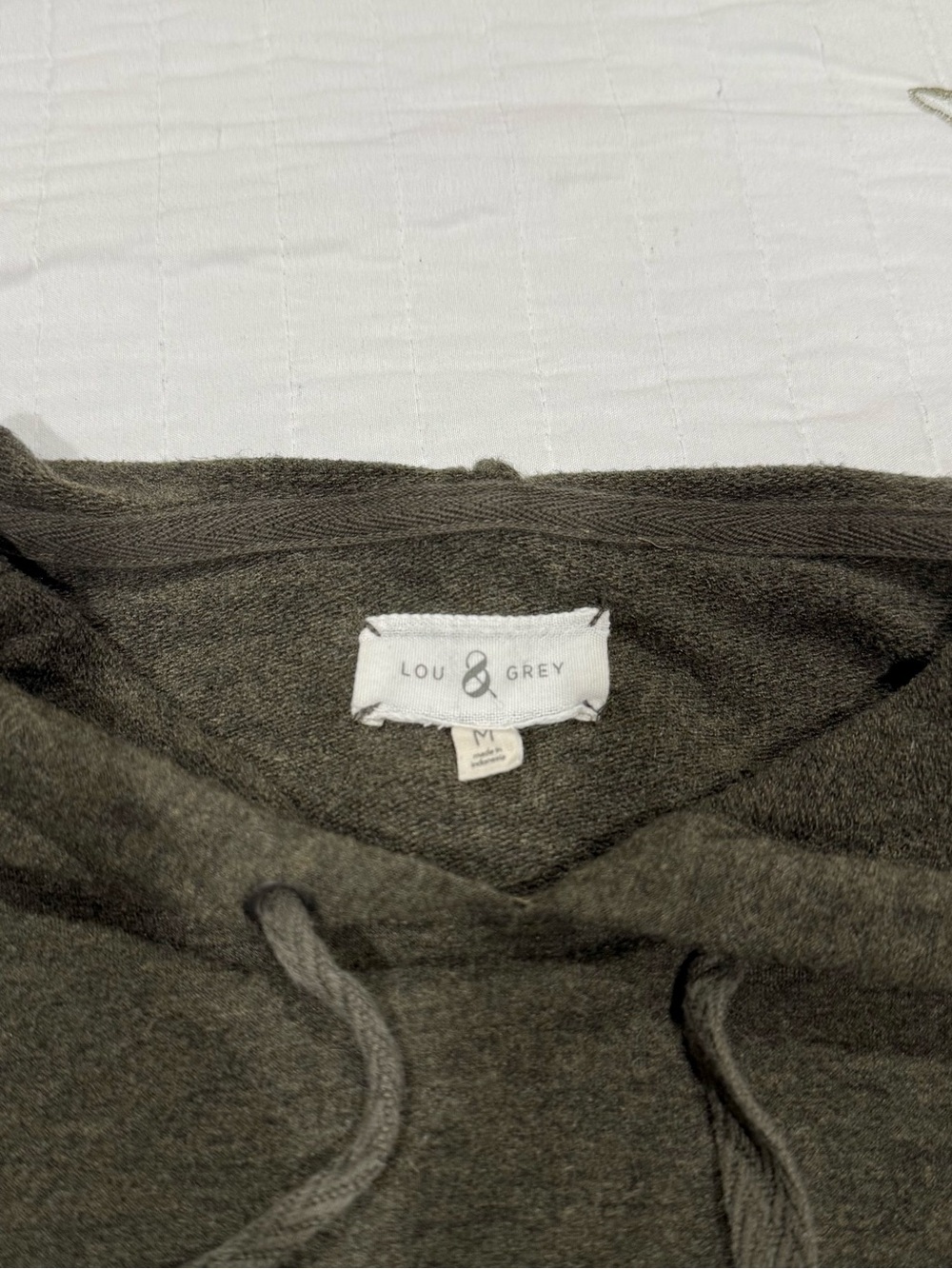 Lou & Grey Signature Soft Olive Green Dolman Sleeve Hoodie - Picture 5 of 5